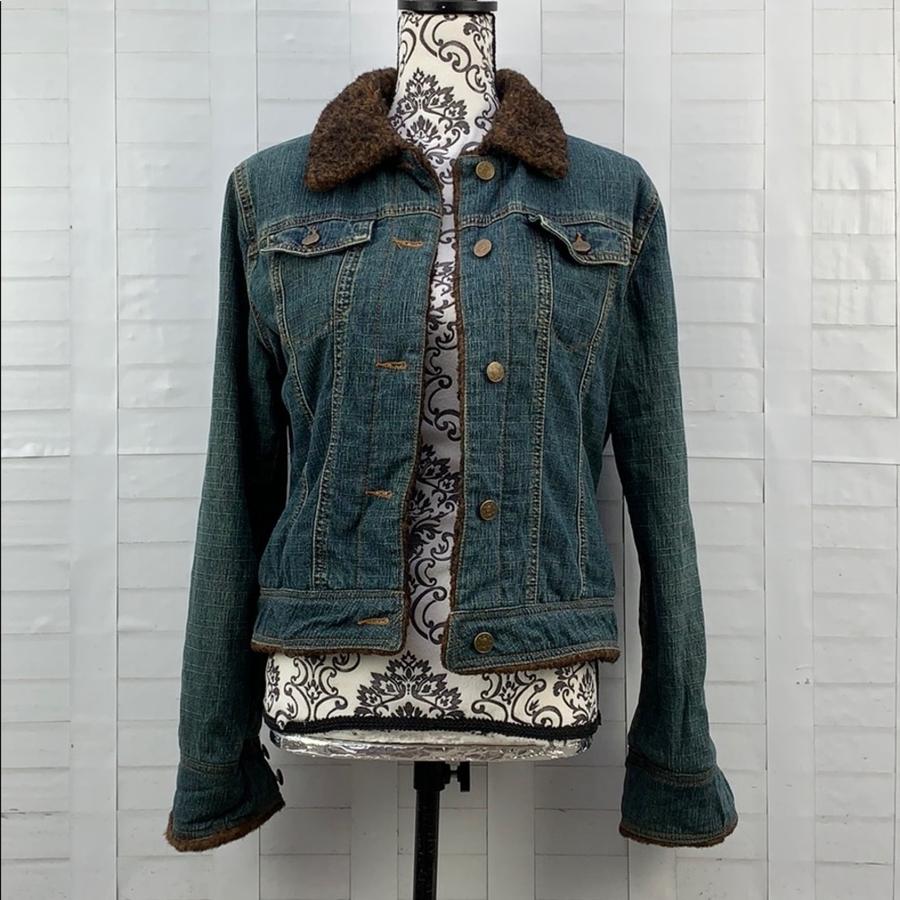 PrettyGood Blue and Brown Jacket